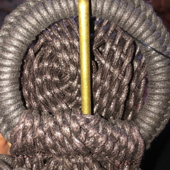 Dark brown raffia belt. XS NWT - Picture 2 of 4